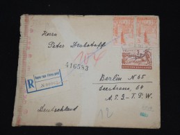 BULGARIE - Enveloppe En Recommandée De Varna Pour Berlin En 1943 Avec Censure - Aff. Plaisant - à Voir - Lot P8352 - Storia Postale