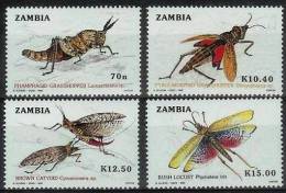 ZAMBIE Insectes (YVERT N° 473/76) **  MNH Perforate - Other & Unclassified