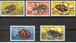 TURQUIE Insectes, Insecte, Insect, Insects, Insectos, Insekten. Yvert N° 2410/14 ** MNH Perforate - Other & Unclassified