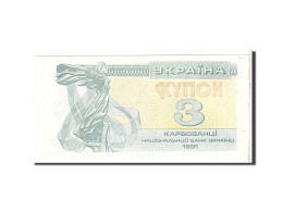 Billet, Ukraine, 3 Karbovantsi, 1991, KM:82a, SPL - Ukraine