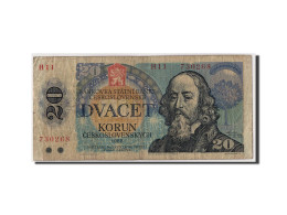 Billet, Tchécoslovaquie, 20 Korun, 1988, B, Fayette:95 - Cecoslovacchia