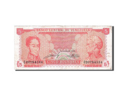 Billet, Venezuela, 5 Bolivares, 1989, 1989-09-21, TB - Venezuela