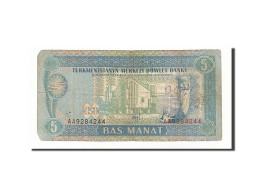 Billet, Turkmenistan, 5 Manat, 1993, B - Turkménistan