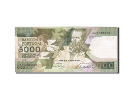 Billet, Portugal, 5000 Escudos, 1987, 1987-02-12, TTB - Portugal