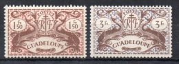 Guadeloupe N°187 Et 190 Neufs Charniere - Nuevos