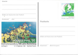 Germany 1995  "HANSEPHIL `95"  (*)  PSo 38 - Cartoline Illustrate - Nuovi