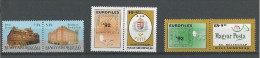 Hongrie: 3312/ 3313 + 3385/ 3386 ** - Unused Stamps