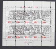 South Africa 1997 Elections "The People Shall Be Free" 2x5v In Sheetlet ** Mnh (23234H) - Blocks & Kleinbögen