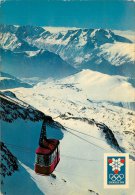 ALPE D'HUEZ TELEPHERIQUE DES GRANDES ROUSSES JEUX OLYMPIQUES HIVER 1968 - Andere & Zonder Classificatie