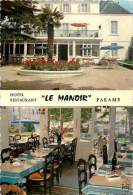 PARAME HOTEL RESTAURANT LE MANOIR CARTE MULTIVUES AVEC PUBLICITEE AU VERSO - Parame