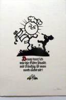 Drum Tanz Ich Wie Die Flöte Schallt, Mit Fünfzig....- Plischke Karte - Scherenschnitt, DDR 1981, Ngl. - Silhouetkaarten