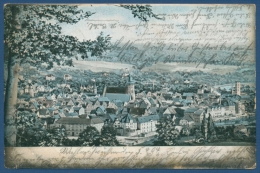 Hann.-Münden Litho Panorama, Gelaufen 1904 (AK8) - Hannoversch Münden