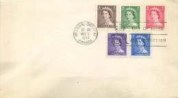 1953  Queen Elizabeth Karsh Portrait  Set Of 5 Unaddressed FDC - 1952-1960