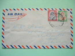 New Zealand 1956 Cover To England - Queen Elizabeth II - Briefe U. Dokumente