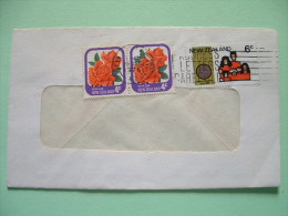 New Zealand 1976 Cover To England - Family - Flowers Roses - Storia Postale