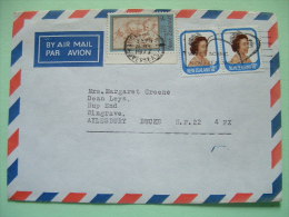 New Zealand 1977 Cover To England - Queen Elizabeth II - Christmas Holy Family By Corregio - Lettres & Documents