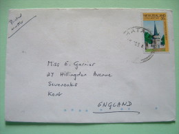 New Zealand 1984 Cover To England - Church Christmas - Lettres & Documents