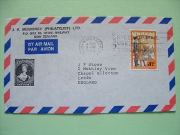 New Zealand 1993 Cover To England - Arrival To The Air Age - Plane (Scott 1138 = 2.25 $) - Lettres & Documents