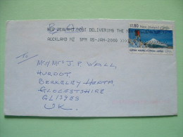 New Zealand 2000 Cover To England - Scenic Walks - Mt. Taranaki (Scott 1607 = 2.25 $) - Covers & Documents