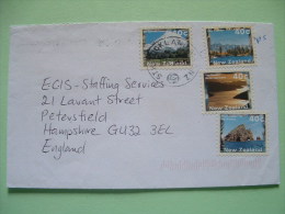 New Zealand 2001 Cover To England - Landscapes - Storia Postale