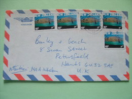 New Zealand 2001 Cover To England - Tourism Bungee Jumpers - Cartas & Documentos