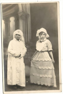 CARTE  PHOTO  2  PETITES  FILLES  DEGUISEES  DONT  1 INFIRMIERE - Retratos