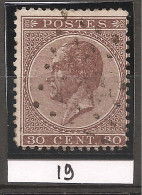 N° 19 Oblitéré - 1865-1866 Profile Left