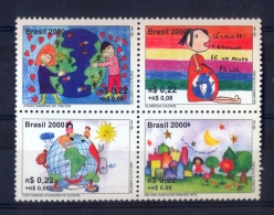 BRAZIL 2000  Children Paintings - Unused Stamps