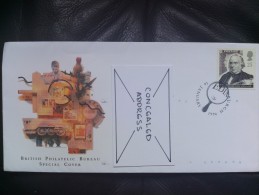 1996 Great Britain - Rowland Hill Anniv. - FDC (Stamp On Stamp) - 1991-2000 Dezimalausgaben