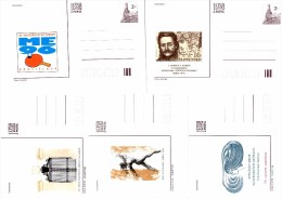 5 Entiers Postaux Année Complète 1996 - Postcards
