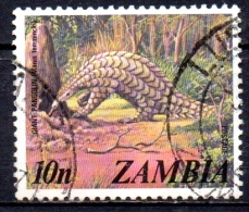 ZAMBIA 1975 Temminck's Ground Pangolin - 10n Multicoured  FU - Zambie (1965-...)