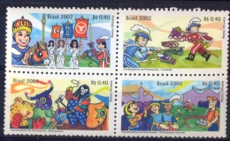 BRAZIL 2002 Comics - Unused Stamps