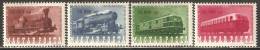 Hungary 1946 Mi# 943-946 ** MNH - Centenary Of Hungarian Railways / Trains - Neufs