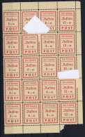 SBZ  Storkow Strausberg 36  Block 20 Pieces MNH/** Postfrisch Some Loose Perfo. - Neufs