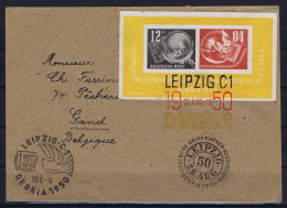 DDR 1950 Block 7 DEBRIA Briefmarkenausstellung Cancels - Autres & Non Classés