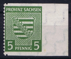 SBZ  Sachsen Mi Nr 75 X A Udr  1945 MNH/** Postfrisch RRR Cat Value 650 Euro - Neufs