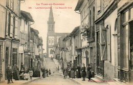 CPA - LAFRANCAISE (82) - Aspect De La Grande-Rue En 1920 - Lafrancaise