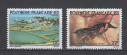 (S1200) FRENCH POLYNESIA, 1980 (Fish Hatchery). Complete Set. Mi ## 306-307. MNH** - Neufs