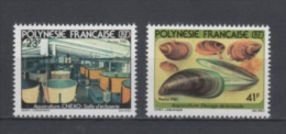 (S1204) FRENCH POLYNESIA, 1981 (Fish Hatchery). Complete Set. Mi ## 326-327. MNH** - Unused Stamps
