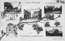 CPA - SAINT-LAURENT-de-CHAMOUSSET (69) - Carte Multi-Vues De 1921 - Saint-Laurent-de-Chamousset