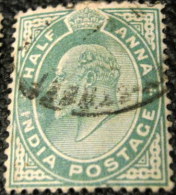 India 1902 King Edward VII 0.5a - Used - 1902-11 King Edward VII