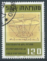 1977 SAN MARINO USATO VOLO VERTICALE - VA23 - Usados