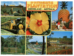 (PH 891) Australia - QLD - Sunshine Plantation - Sugar Cane Train - Big Pineapple - Sunshine Coast