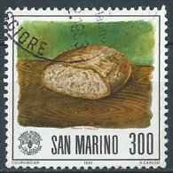 1981 SAN MARINO USATO ALIMENTAZIONE - VA24 - Used Stamps