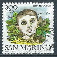 1982 SAN MARINO USATO PRO RIFUGIATI - VA24 - Used Stamps