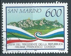 1990 SAN MARINO USATO COSSIGA - VA25 - Gebraucht