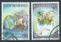 1992 SAN MARINO USATO EUROPA SCOPERTA AMERICA - VA25 - Gebraucht