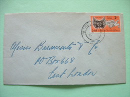 South Africa 1954 Cover To East London - Flags Arms Of Orange Free State - Briefe U. Dokumente