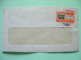 South Africa 1954 Cover To East London - Flags Arms Of Orange Free State - There Is Another Stamp Under - Storia Postale