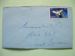 South Africa 1966 Cover To East London - Bird Flying Freedom - Cartas & Documentos